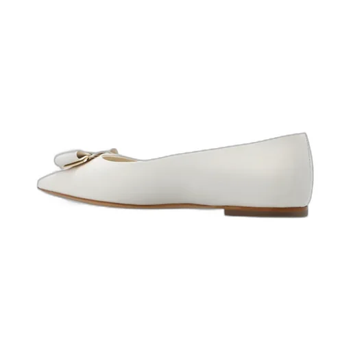 Salvatore Ferragamo Bow-Detailed Slip-On Ballerina Shoes
