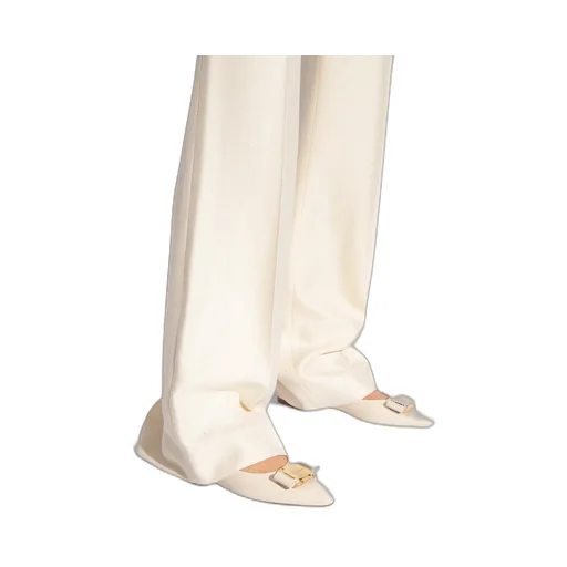 Salvatore Ferragamo Bow-Detailed Slip-On Ballerina Shoes