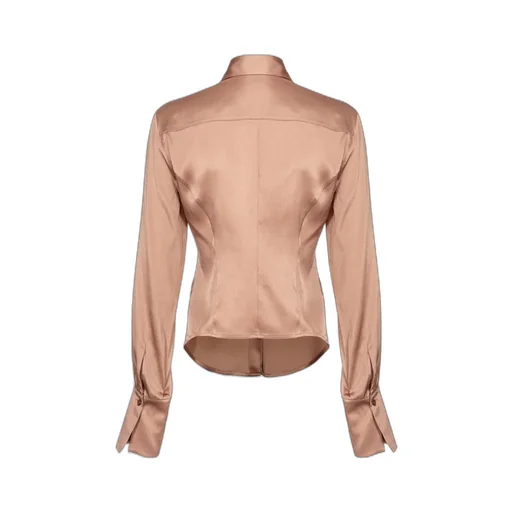 Long-Sleeve Silk Shirt