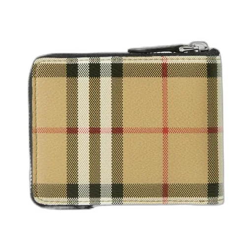 Burberry Checked Zipped Wallet