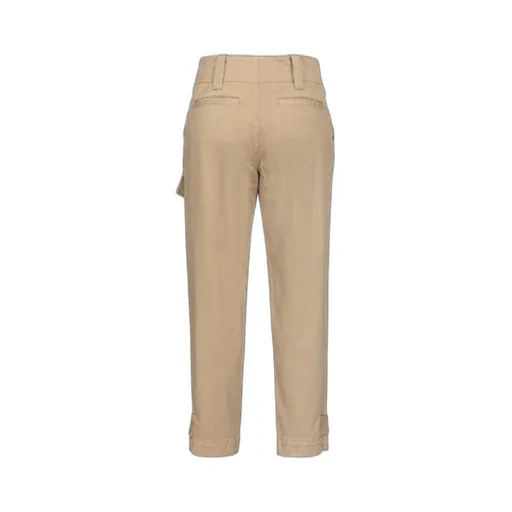 Straight-Leg Cropped Trousers