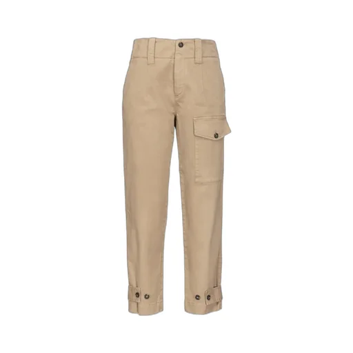 Straight-Leg Cropped Trousers