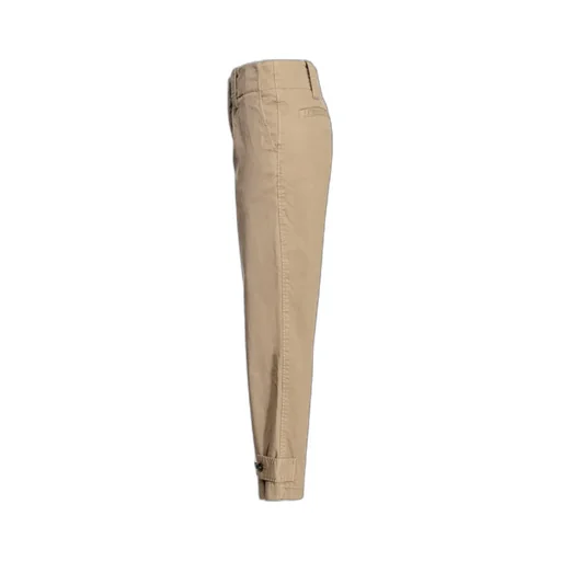 Straight-Leg Cropped Trousers