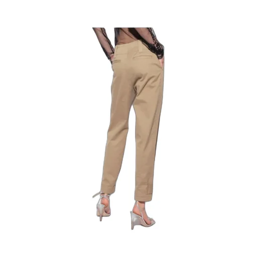 Straight-Leg Cropped Trousers