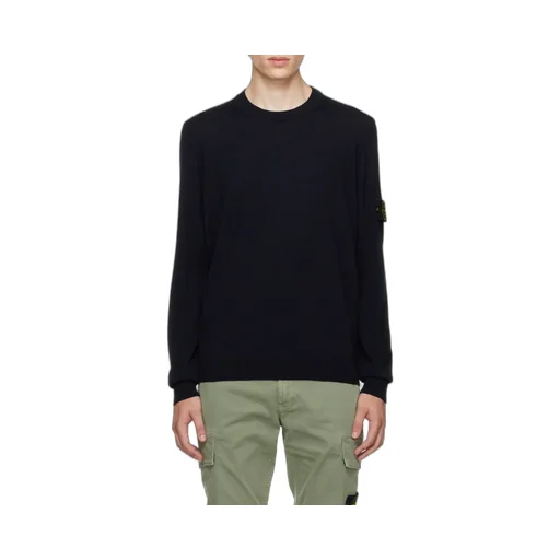 Stone Island Logo Patch Crewneck Jumper