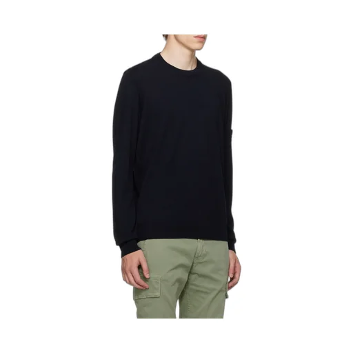Stone Island Logo Patch Crewneck Jumper