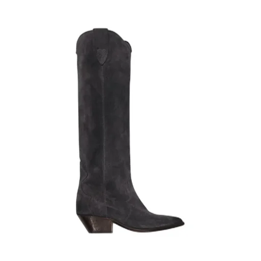 Denvee 50Mm Suede Knee-High Boots