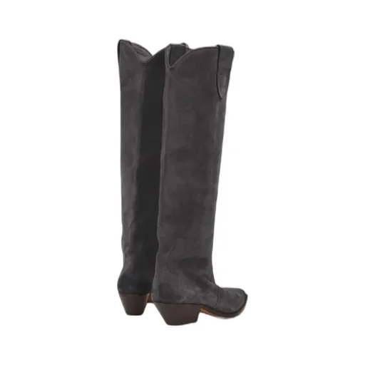 Denvee 50Mm Suede Knee-High Boots