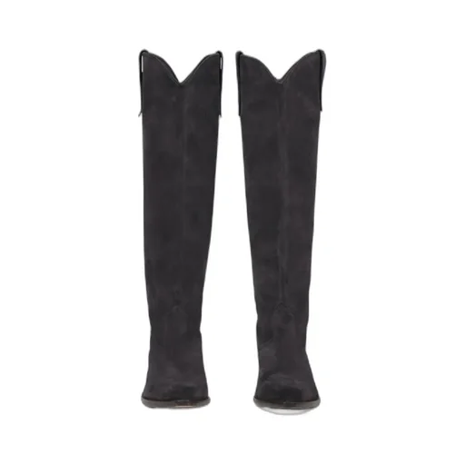 Denvee 50Mm Suede Knee-High Boots