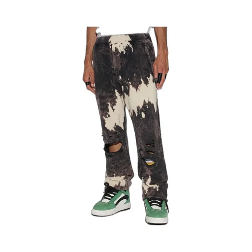 Distressed-Effect Logo Track Pants