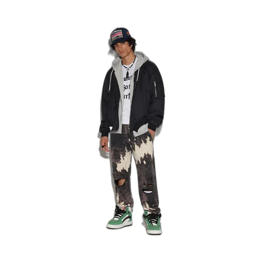 Distressed-Effect Logo Track Pants