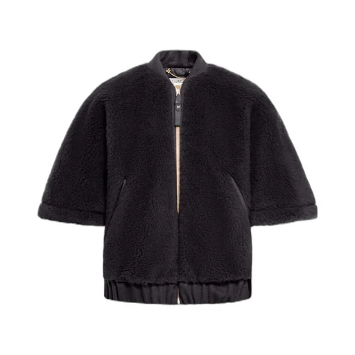 Max Mara Zip-Up Short-Sleeved Coat