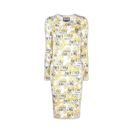 Logo-Print Long-Sleeve Dress