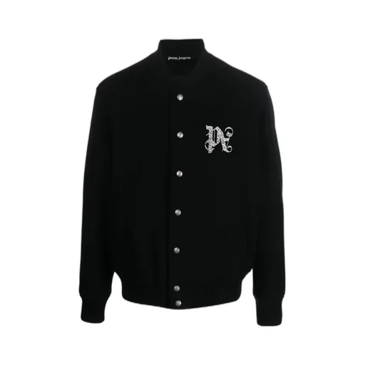 Palm Angels Pa Monogram Embroidered Bomber Jacket