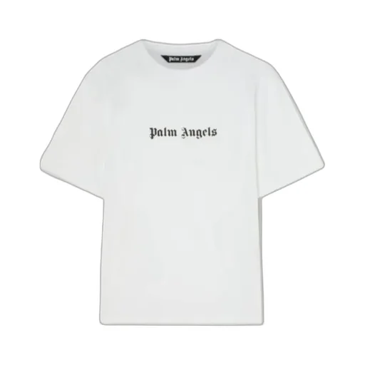 Palm Angels Logo Printed Crewneck T-Shirt