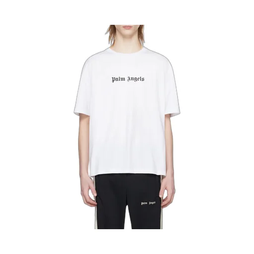 Palm Angels Logo Printed Crewneck T-Shirt