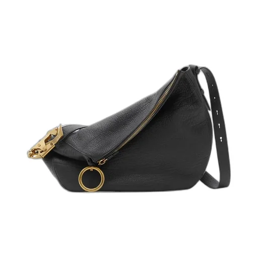 Burberry Medium Knight Ring Detailed Shoulder Bag
