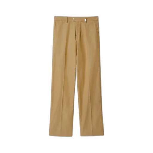Burberry Buckle-Detailed Straight-Leg Trousers