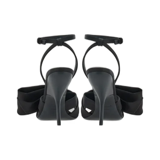 Asymmetrical Bow High-Heeled Sandals