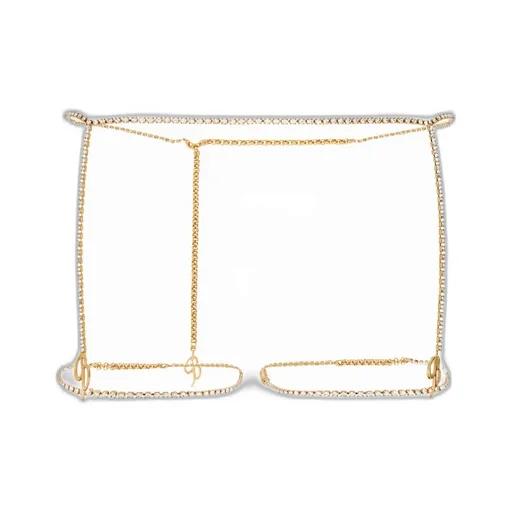 Logo-Charm Suspender Belt