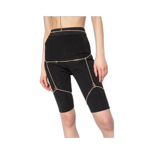 Logo-Charm Suspender Belt