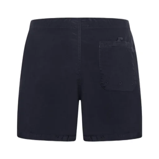 Stone Island Logo Patch Mid-Rise Swim Shorts