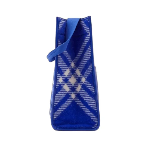 Burberry Check-Pattern Top Handle Bag