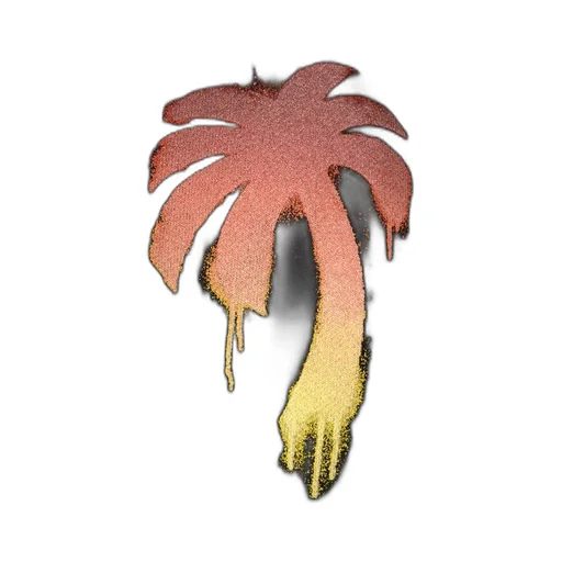 Palm Angels Palm Tree Printed Hoodie