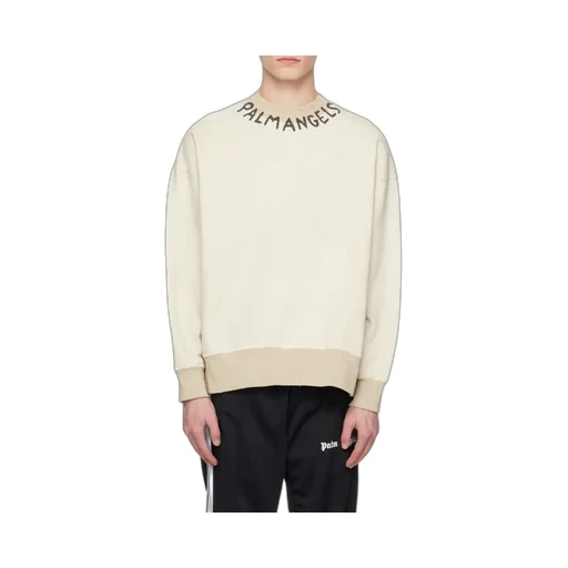 Palm Angels Logo Printed Crewneck Sweatshirt