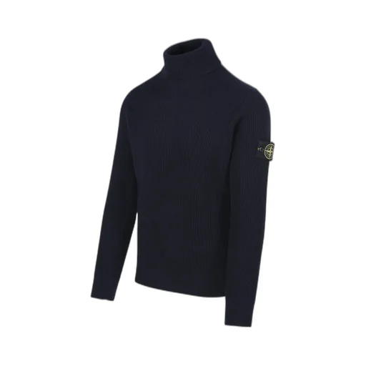Stone Island Compass Patch Roll-Neck Knitted Jumper