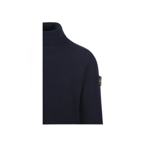Stone Island Compass Patch Roll-Neck Knitted Jumper