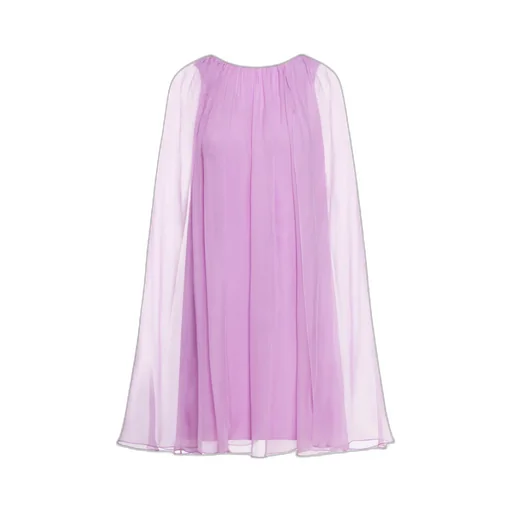 Max Mara Pianoforte Tulle Crewneck Sleeveless Dress