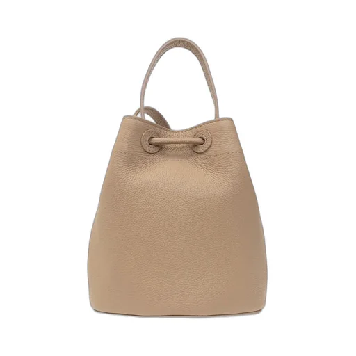 Burberry Logo Plaque Drawstring Bucket Bag