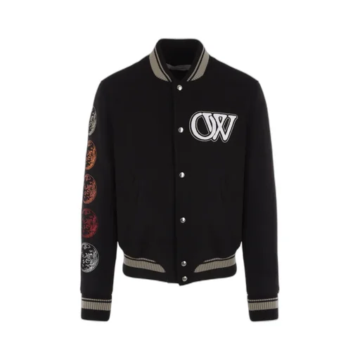 Off-White Logo Detailed Bomber Jacket