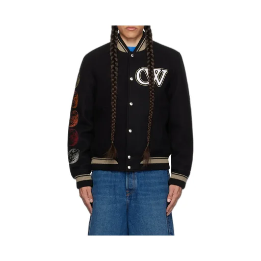 Off-White Logo Detailed Bomber Jacket