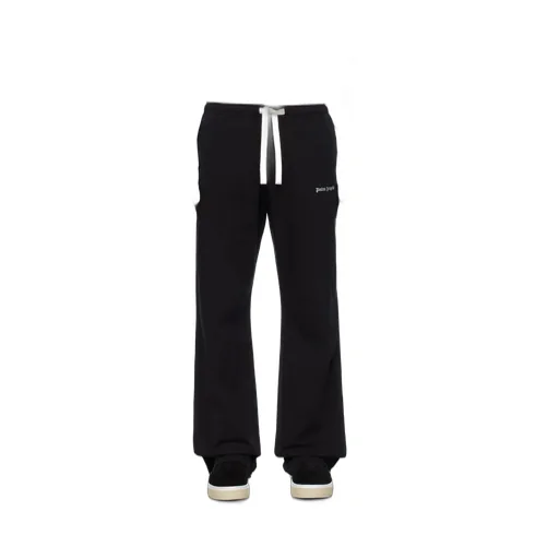 Palm Angels Logo Embroidered Drawstring Trousers