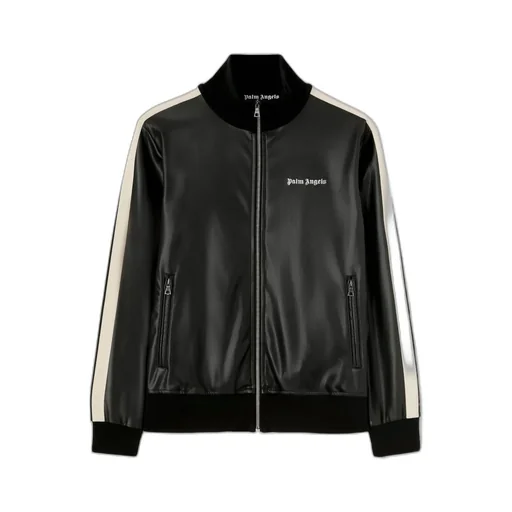 Palm Angels Logo Embroidered High Neck Jacket