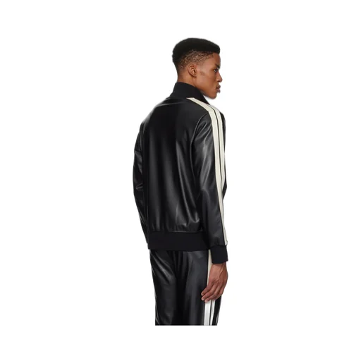 Palm Angels Logo Embroidered High Neck Jacket