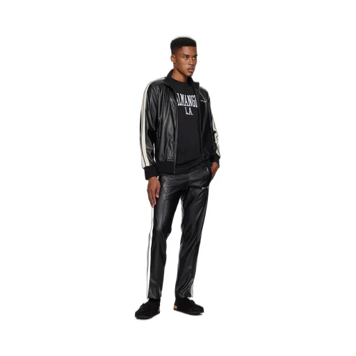 Palm Angels Logo Embroidered High Neck Jacket