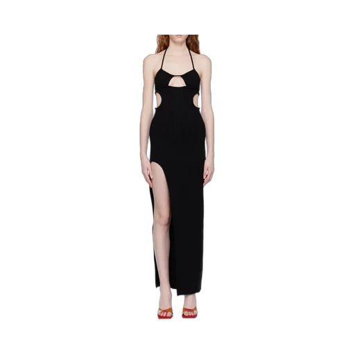 Cut-Out Halterneck Dress