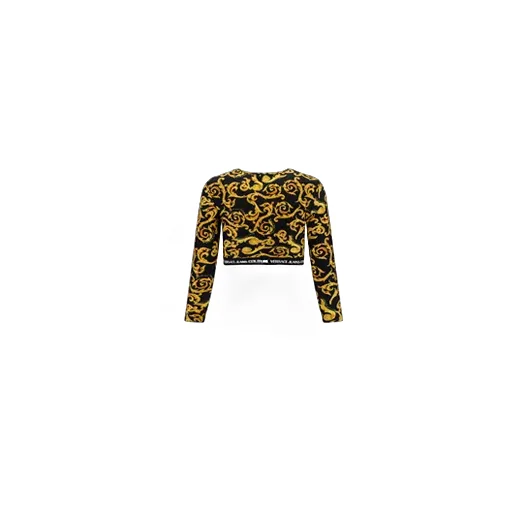 Barocco-Print Crop Top