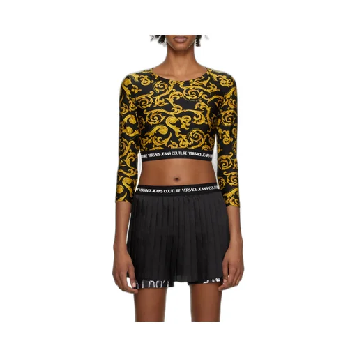 Barocco-Print Crop Top