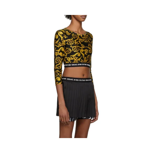 Barocco-Print Crop Top