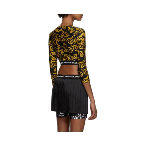 Barocco-Print Crop Top
