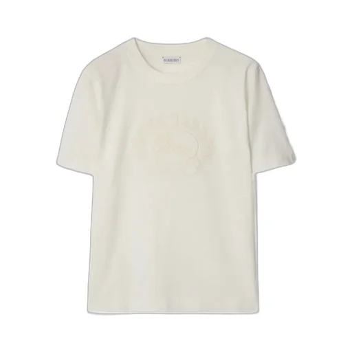 Burberry Logo Embroidered Crrewneck T-Shirt
