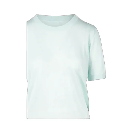 Round-Collar Short-Sleeve Sweater
