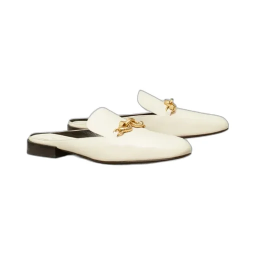 Tory Burch Jessa Logo Plaque Backless Loafers