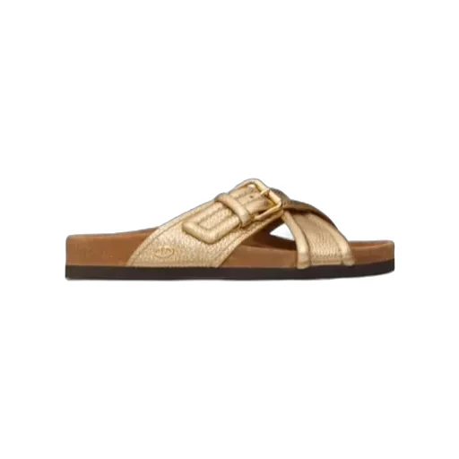 Valentino Crossover-Strap Open Toe Slides