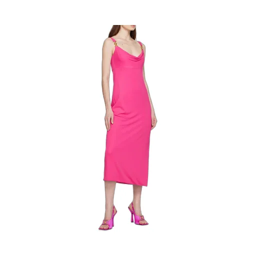 Medusa Plaque Midi Dress