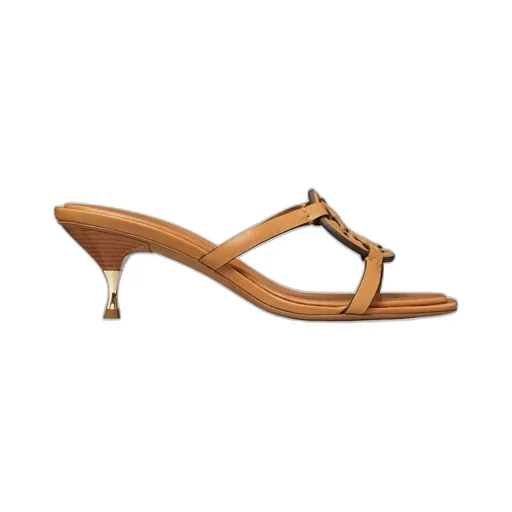Tory Burch Miller Geo Slip-On Heeled Sandals